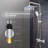 Zen Three Function Thermostatic Exposed Shower Pipe System With Square 10"x10"x1/5" Rain Shower Head And 3 Functions Hand Shower And Tub Spout.-114904055