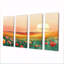 «Flower Meadows At Sunset II - Landscape Mountains», ensemble de reproduction d'art mural-514436827