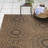 Savara Holdenville Chestnut Brown Ivory Cream Global Sunburst Indoor/ Outdoor Polypropylene Flatweave Area Rug-114323851