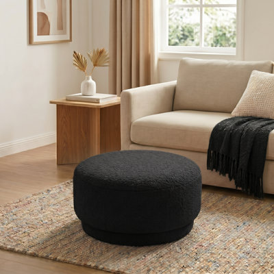 Round Upholstered Ottoman