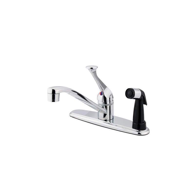 Hot & Cold Water Dispenser with Side Spray, Polished Chrome