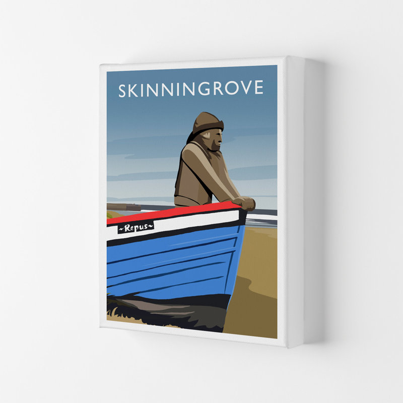 Skinningrove Portrait by Richard O'Neill - Print, 50cm H x 40cm W x 4cm D, Wrapped Canvas