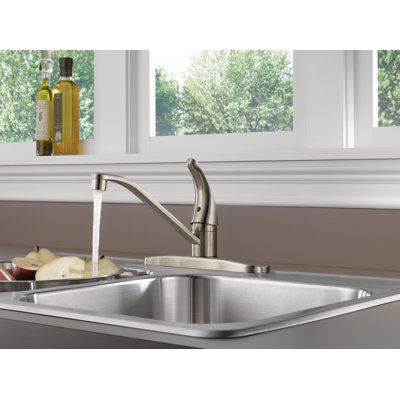 Robinet d'évier de cuisine à poignée simple Core, robinet de cuisine à 3 trous