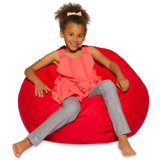 Bean Bag Chair for Kids, Teens, and Adults - Filled with Soft Beads, Includes Removable and Machine Washable Cover - Multiple Colors, Sizes and Fabrics including Soft Nylon & Canvas with Patterns