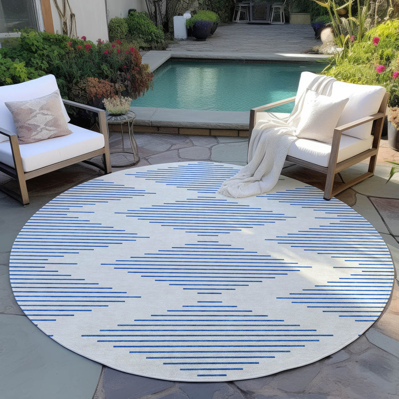 Chayden Indoor/Outdoor Chantille ACN1017 Area Rug, Round 8'