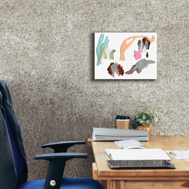 "Lachlan" par Linden Eller, art mural sur toile, 34 po x 26 po, H 12 po x l 16 po x P 0,75 po