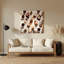 Desserts Panna cotta, art mural en métal beige-99415622
