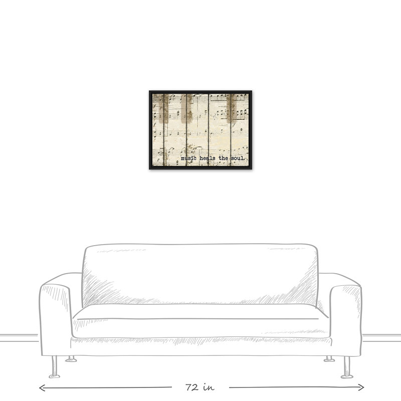 « Piano Keys Music Black », impression, H 18 po x l 24 po, Cadre noir