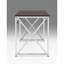 Bureau en MDF Madison / chrome Madison
