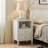 Winston 2-Drawer Nightstand with Open Shelf, Brushed Gold Knobs, Fluted Tapered Legs, No Assembly Required-1175544209