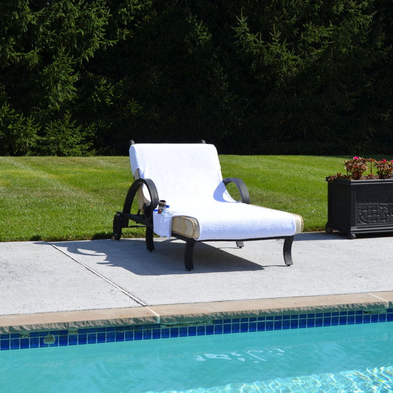 Housse standard pour chaise longue, M, Blanc