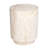  Cylinder Travertine Stone Finish Italian Design MgO Side Accent Table