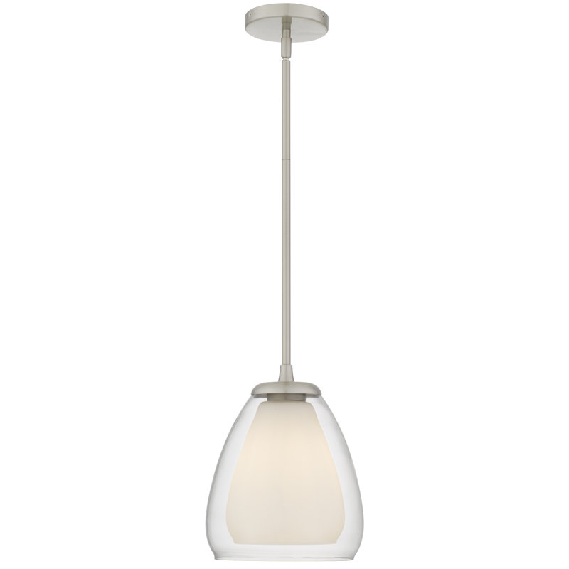 Vivienne 1-Light Brushed Nickel Mini Pendant Light
