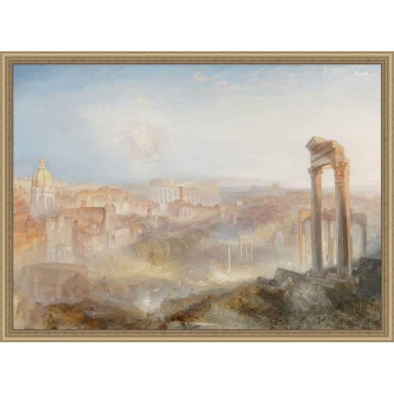 Ruines - peinture sur toile