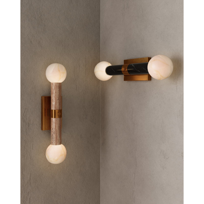 Beatrix Beige Bath Wall Sconce, Beige