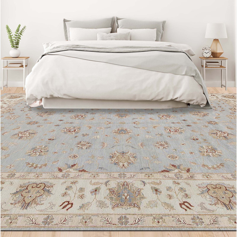 Wool Area Rug in Blue