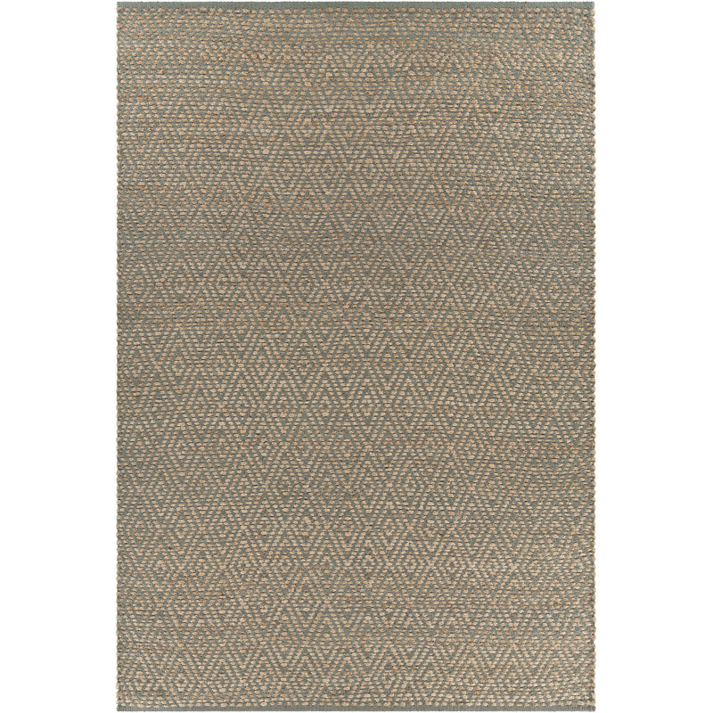 Grecco Hand Loomed Modern Area Rug in Gray/Tan, Rectangle 7'9" x 10'6"