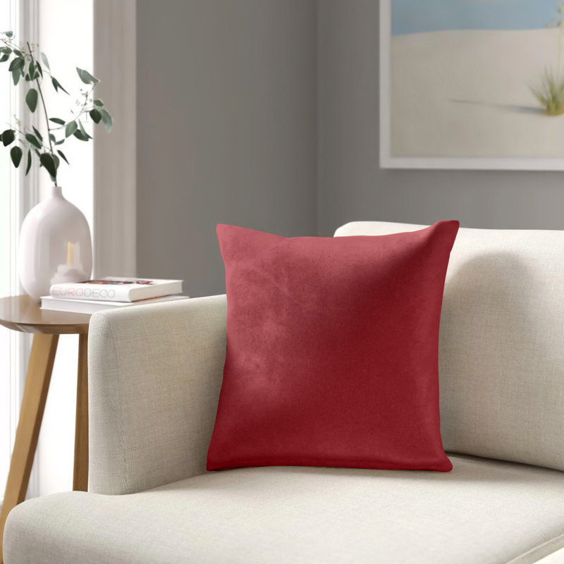 Haitley Throw Pillow Cover, Red