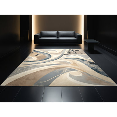 Tapis gris moelleux moelleux Beecher Venice Canals