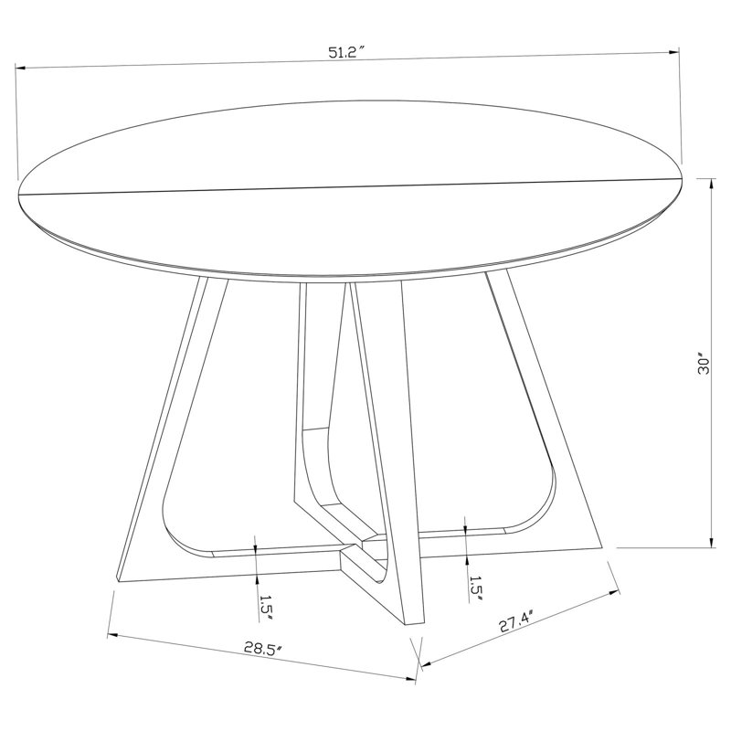 Table de salle à manger en marbre Kamarea