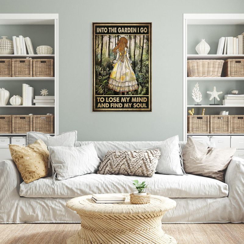 «Plants And Into The Garden I Go On», impression sur toile, H 36 po x l 24 po x P 1,25 po