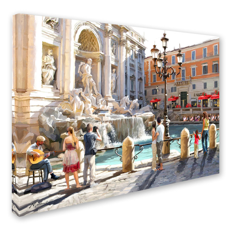 Fontaine de Trevolli par The Macneil Studio, reproduction sur toile, H 14 po x l 19 po x P 2 po