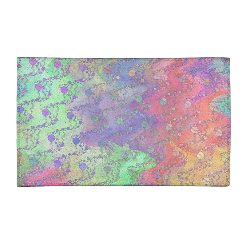 Tapis gris pâle/mauve/rose de planètes et étoiles, Rectangle 3 pi x 5 pi