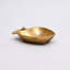 Plat élégant en forme de pomme en aluminium doré doré - décor décoratif 8,7 x 6,7 x 2 po