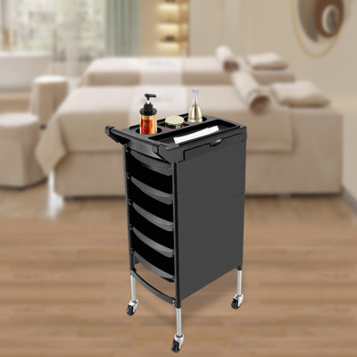 35.4'' H x 20.5'' W 6-tier Multifunctional Salon Trolley Cart with Wheels