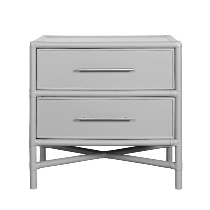 Venice 2 - Drawer Nightstand, Light Gray