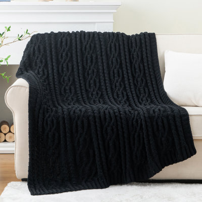  Knitted Luxury Chenille Throw