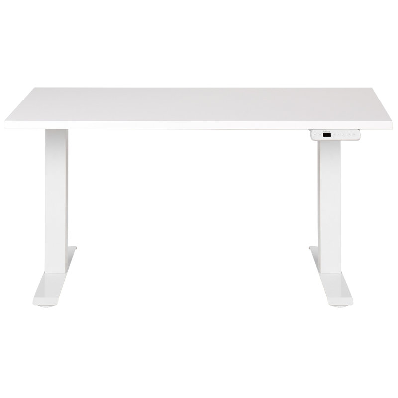 Ashrith Adjustable Metal Base Standing Desk, White