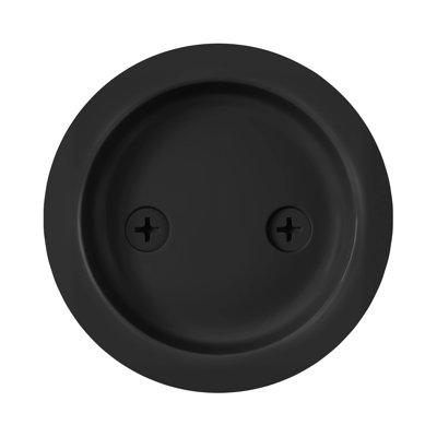 Expressions by Emtek Round Passage Tubular Pocket Door Lock, Matte Black