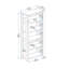 160cm H x 75.6cm W Standard Bookcase