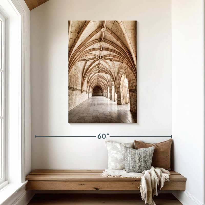 Aime Jeronimos Monastery Corridor, 45" H x 30" W