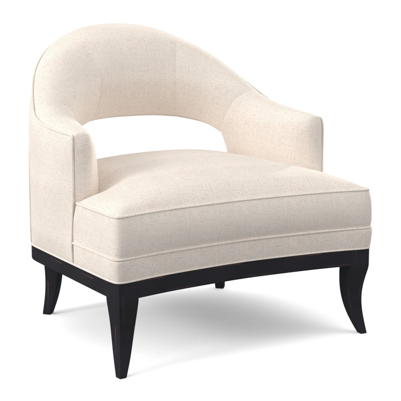 Fauteuil Mariposa, Ébène rétro, Lin Elise