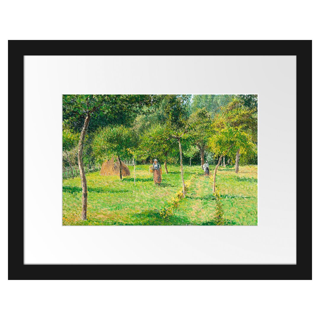 Gerahmter Kunstdruck Le Jardin À Éragny von Camille Pissarro