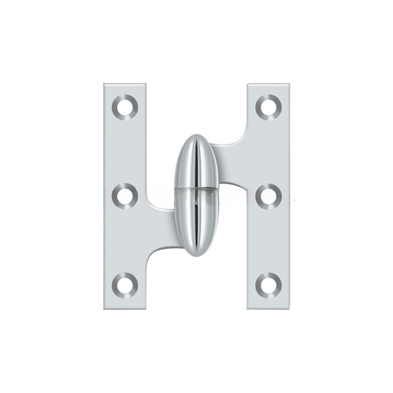 Butt Bearing Hinge, Polished Chrome