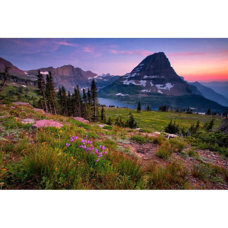 Hidden Lake Trail - Photographie sur toile tendue, H 32 po x l 48 po