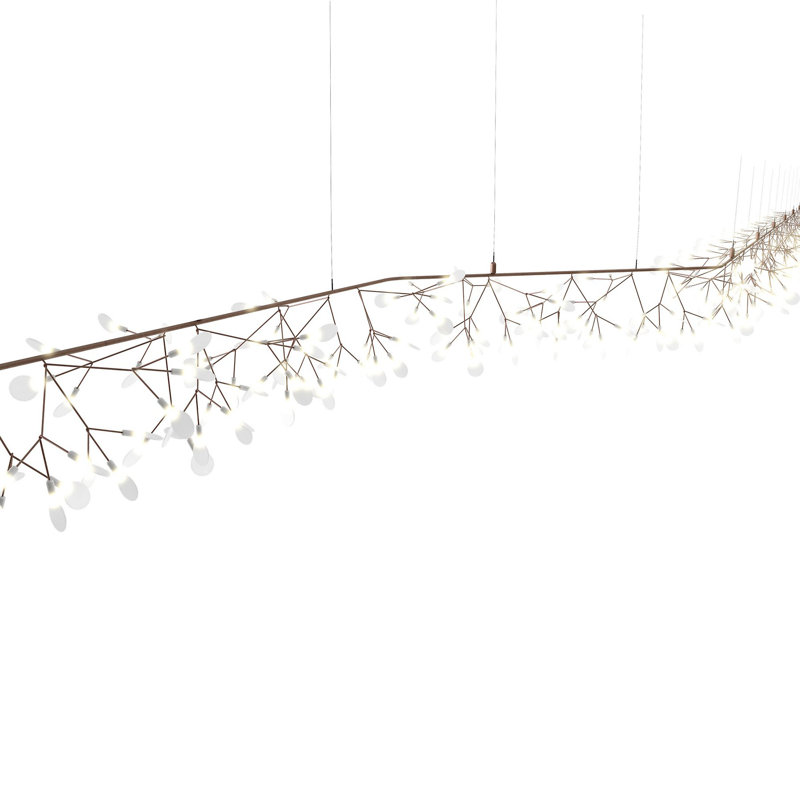 Heracleum III 45 - Light LED Chandelier, Copper