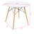 32" White Round Dining Table