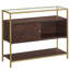 Dolton 254cm Glass Top Console Table