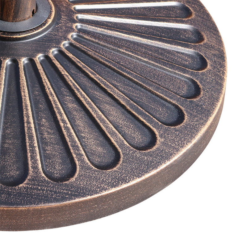 Base de parasol ronde en résine, Bronze