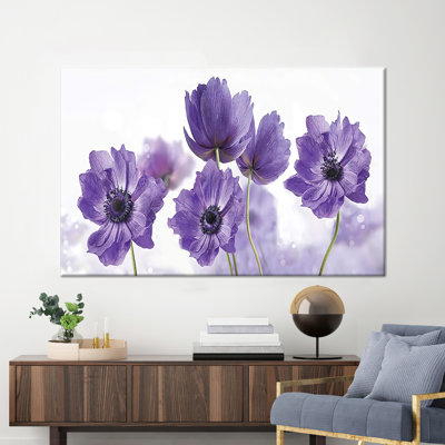 Abstract Flower Canvas Print - Floral Wall Art Perfect for Living Room Decor