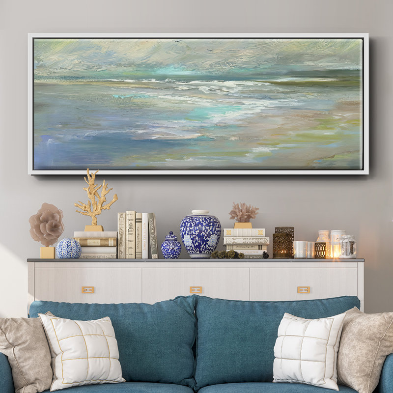 Beach Light I- Framed Canvas