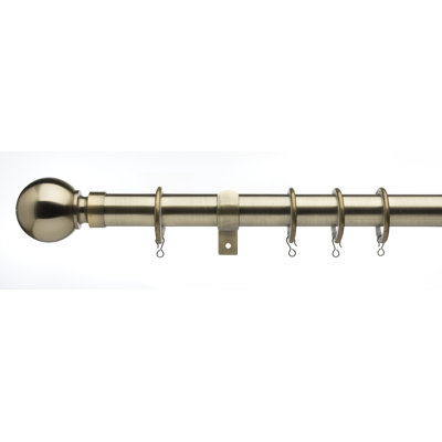 Devontee 2.8cm Bay Window Single Curtain Rod