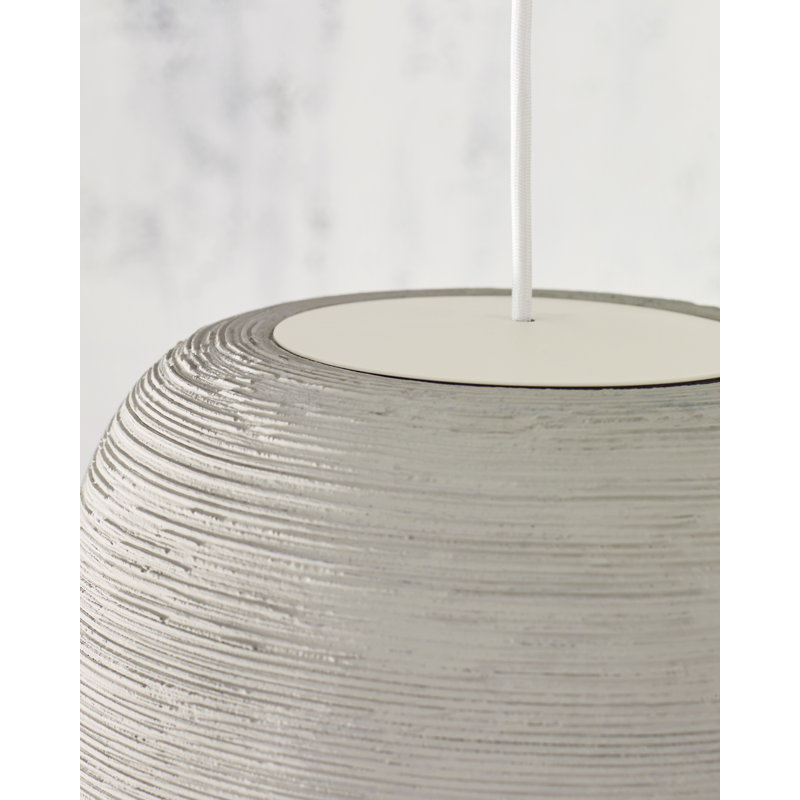 Karam 1 - Light LED Pendant, Concrete, No