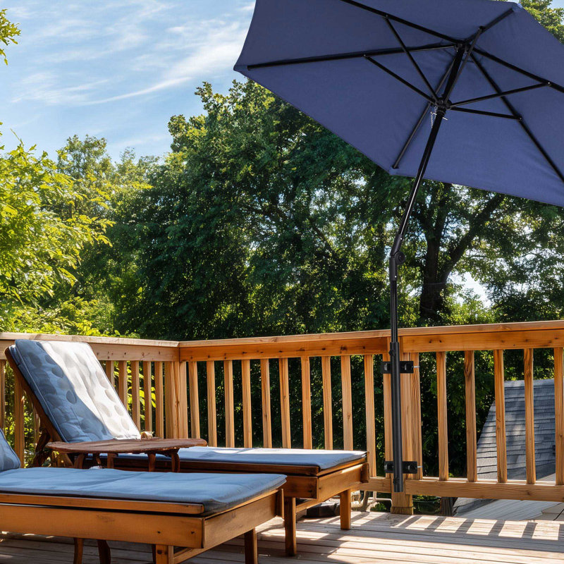  Porte-parapluie de patio réglable pour balustrade de terrasse