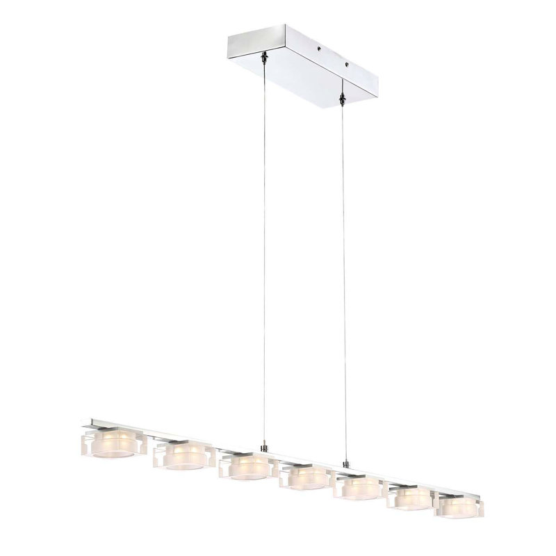 Abston 7 - Light LED Kitchen Island Pendant