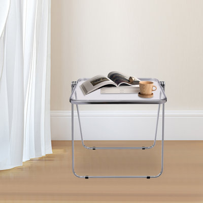Table-plateau pliable et portative en acrylique